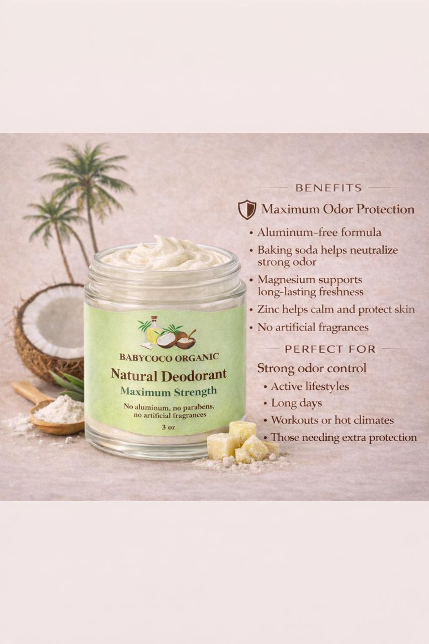 Natural Deodorant | Maximum Strength